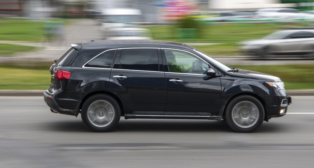 Black Acura MDX Car