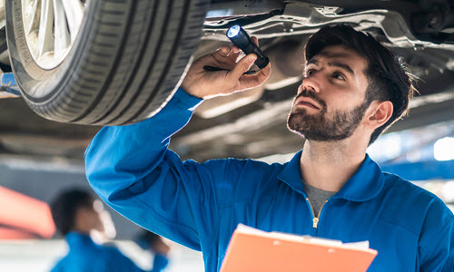 Lexus Car Tire Inspection