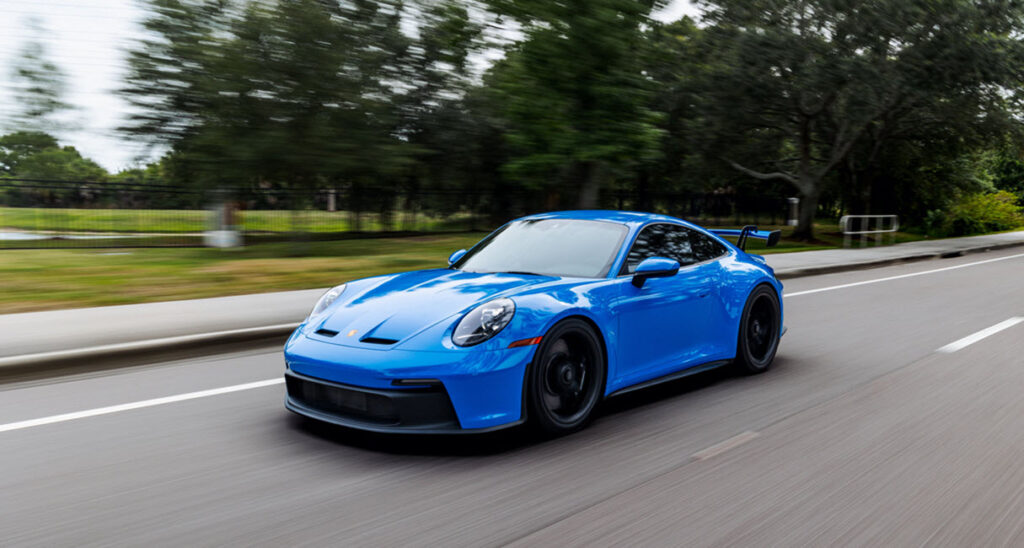 Blue Porsche 911 GT3 Car