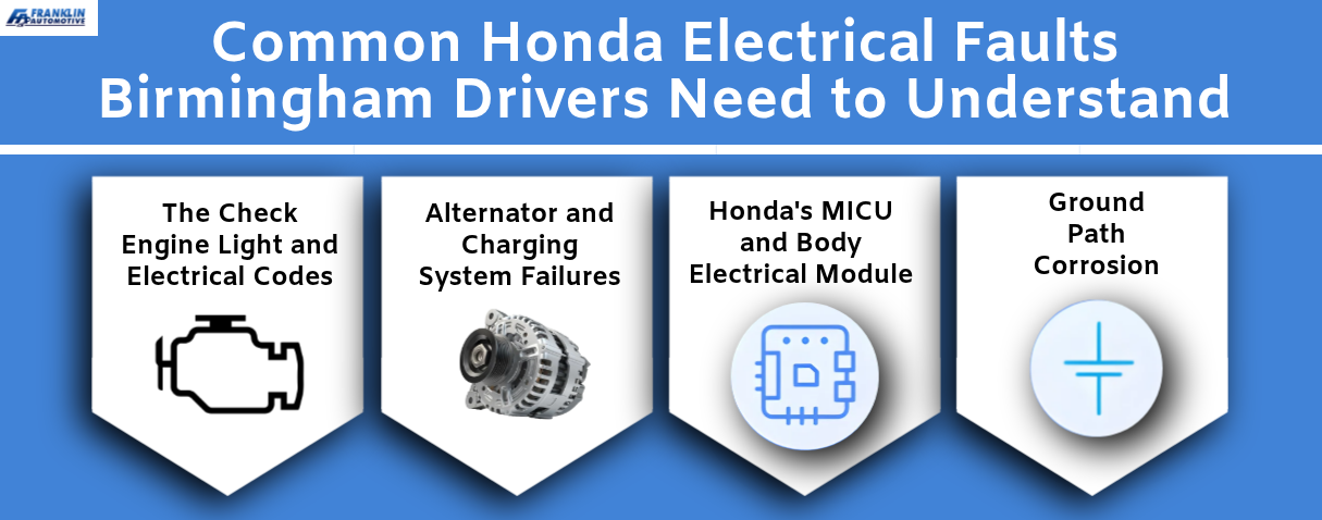 Common Honda Electrical Faults Birmingham Drivers Need to Understand